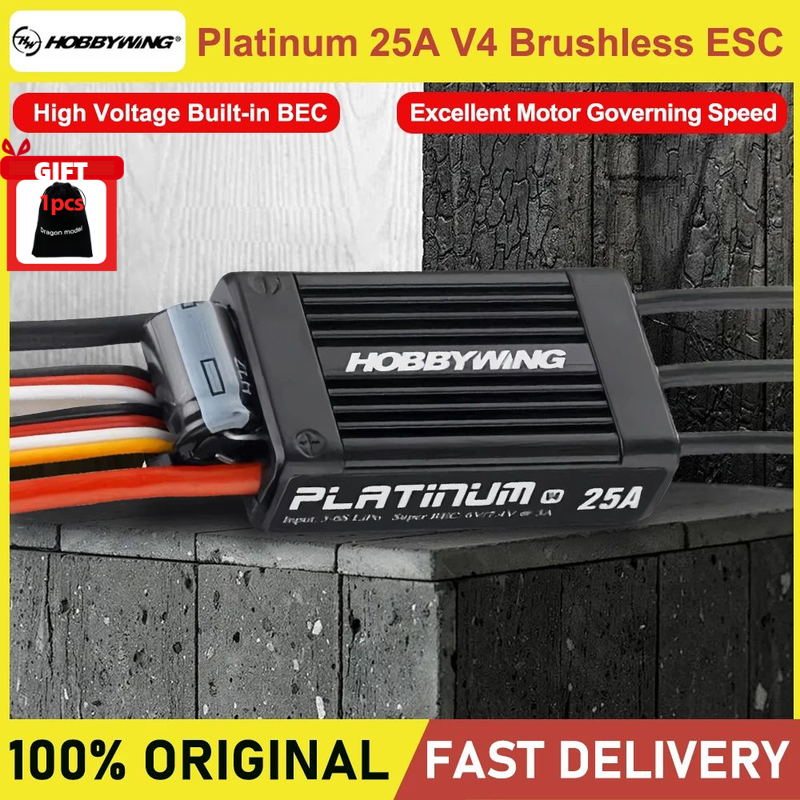 Drone Rc V4 - Hobbywing Platinum 25A V4 Brushless ESC