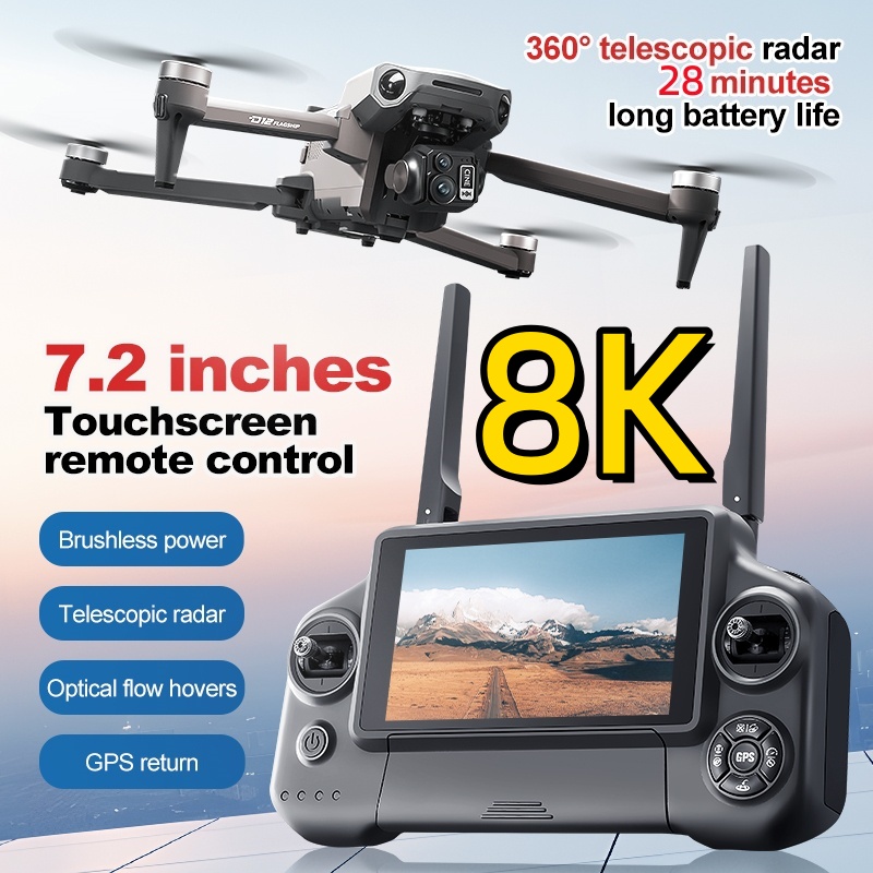 8K 3 Axis Gimbal Brushless 7.2 - Drone App Rc Fpv recensione e prezzo
