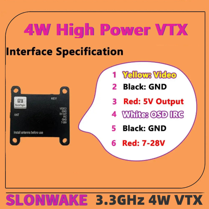 SLONWAKE FPV 3.3G 16CH 4000mW  - Drone With Rc Remote recensione e prezzo