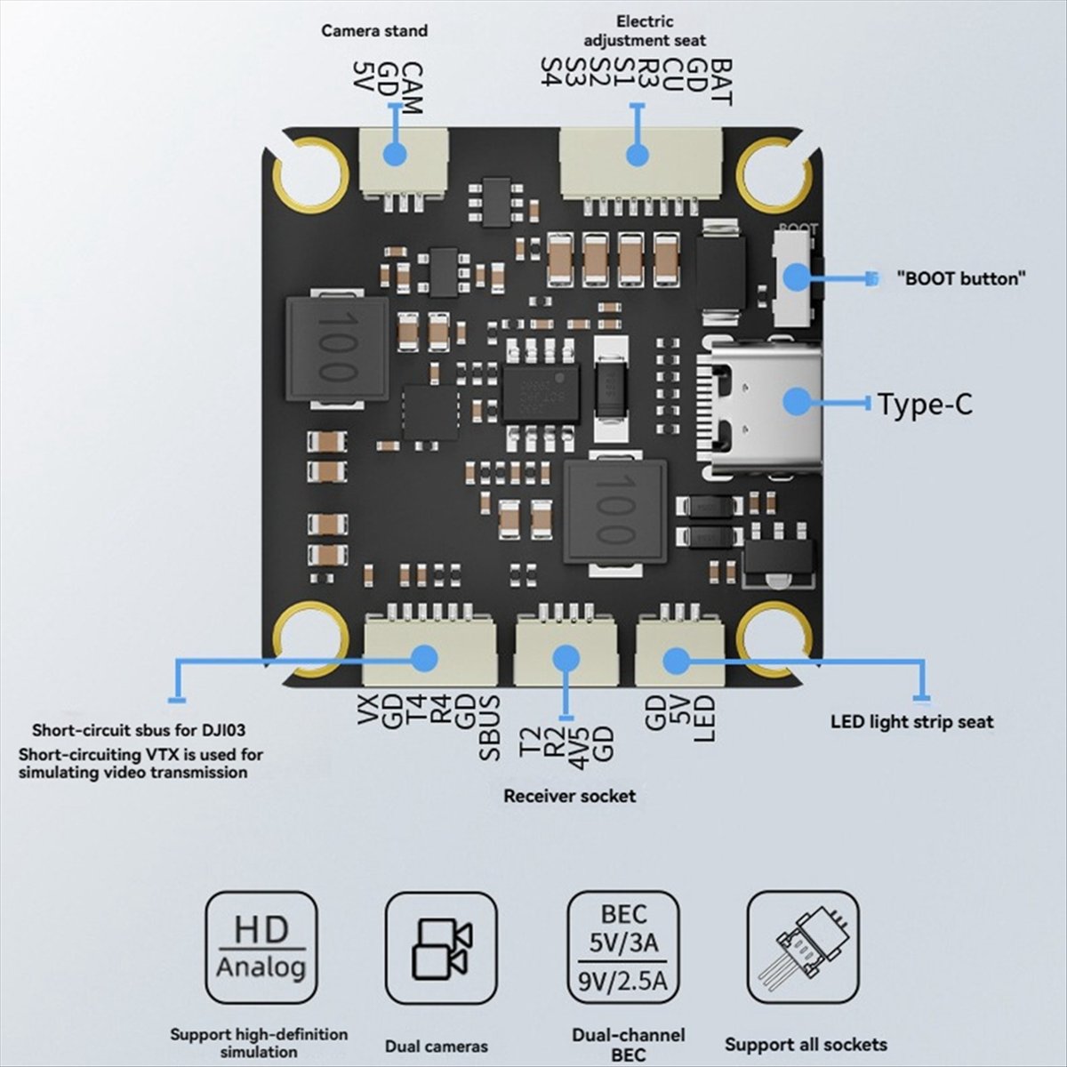 AAAE F455S V4 FC&ESC FPV Stack - Drone Rc V4 recensione e prezzo