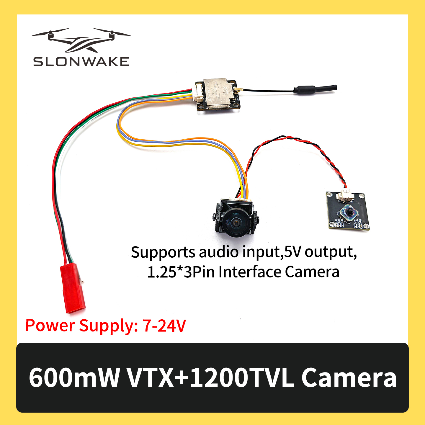 SLONWAKE 5.8G 600mW 7-24V FPV  - Drone With Rc Remote recensione e prezzo