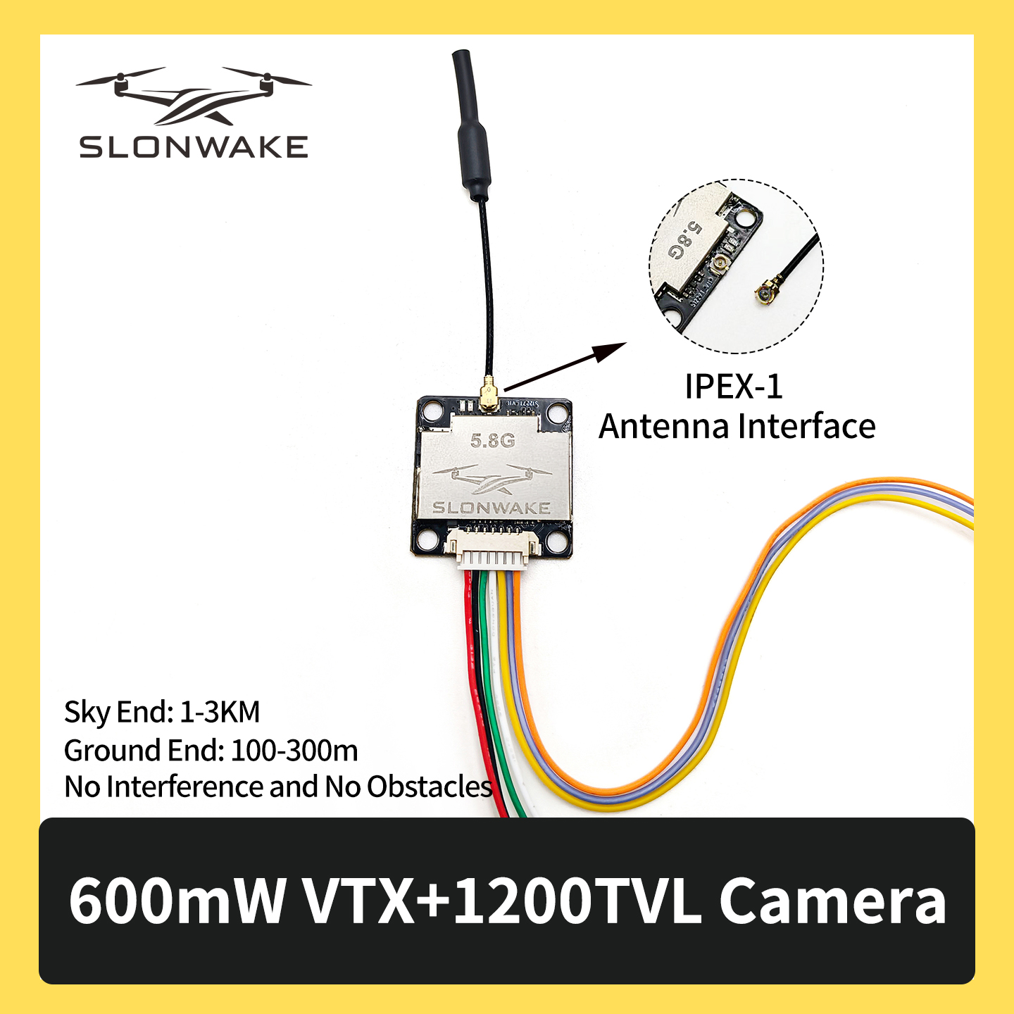 SLONWAKE 5.8G 600mW 7-24V FPV  - Drone With Rc Remote recensione e prezzo