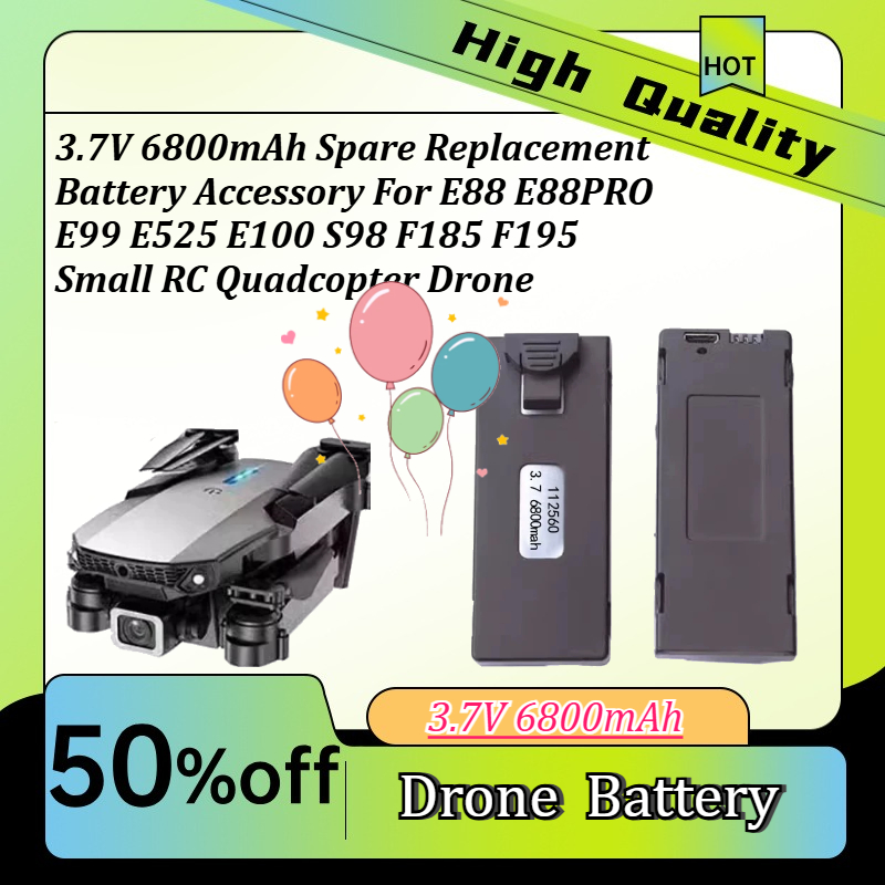 3.7V 6800mAh Spare Replacement - Drone Rc E99 recensione e prezzo