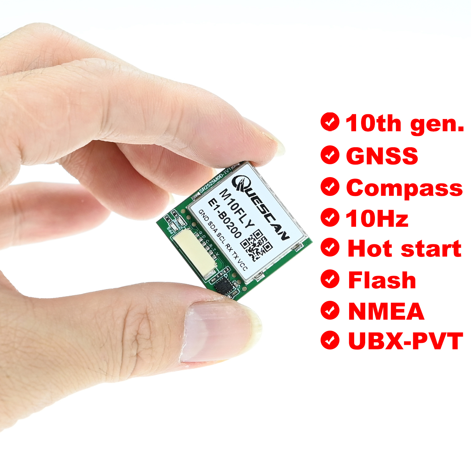 Quescan 25mm*25mm M10FLY 10Hz  - Gps Module Drone recensione e prezzo