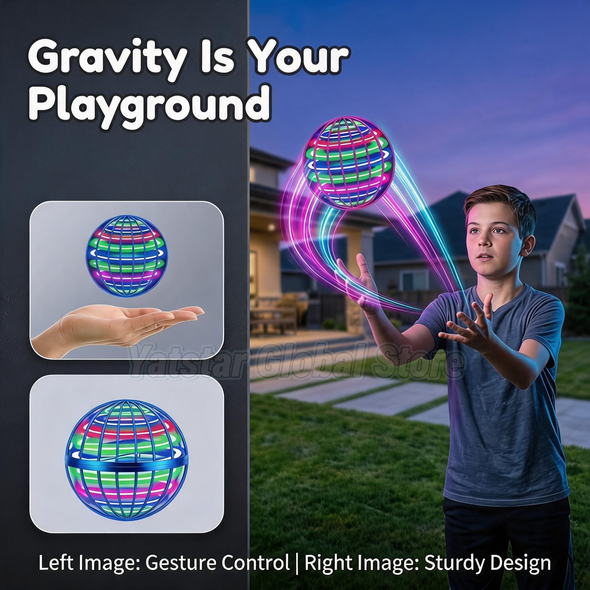 Glowing Smart Sensor Floating  - Drone Ball Rc recensione e prezzo