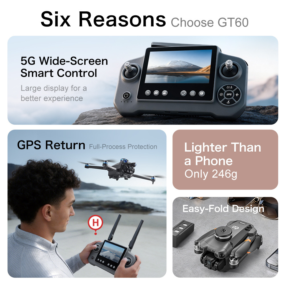 New GT60 GPS Drone High Defini - Lyzrc Drone recensione e prezzo