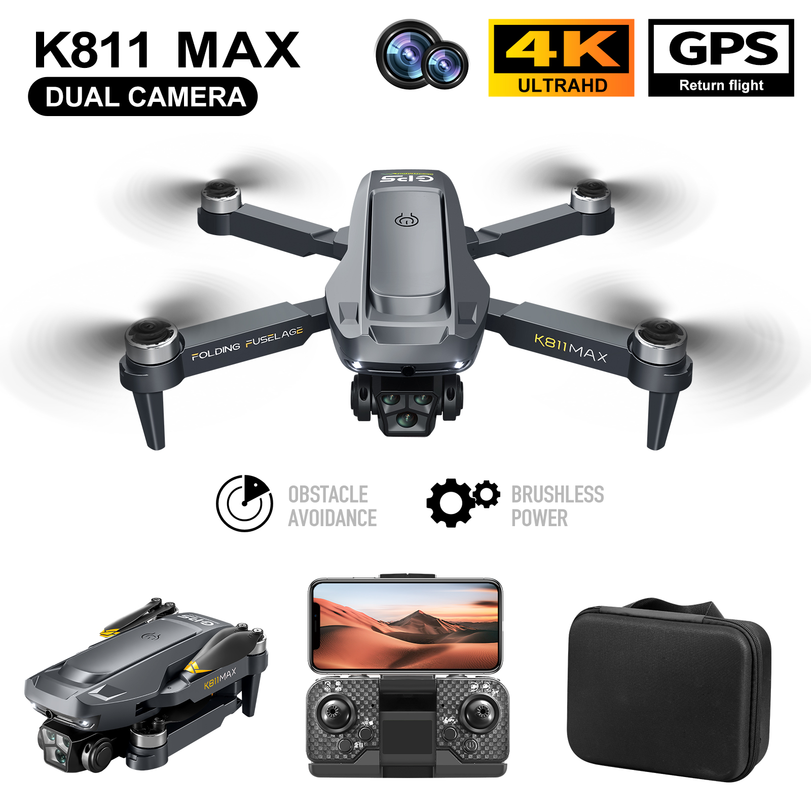 K811MAX Quadcopter Drone: Brus - Gps Module Drone recensione e prezzo