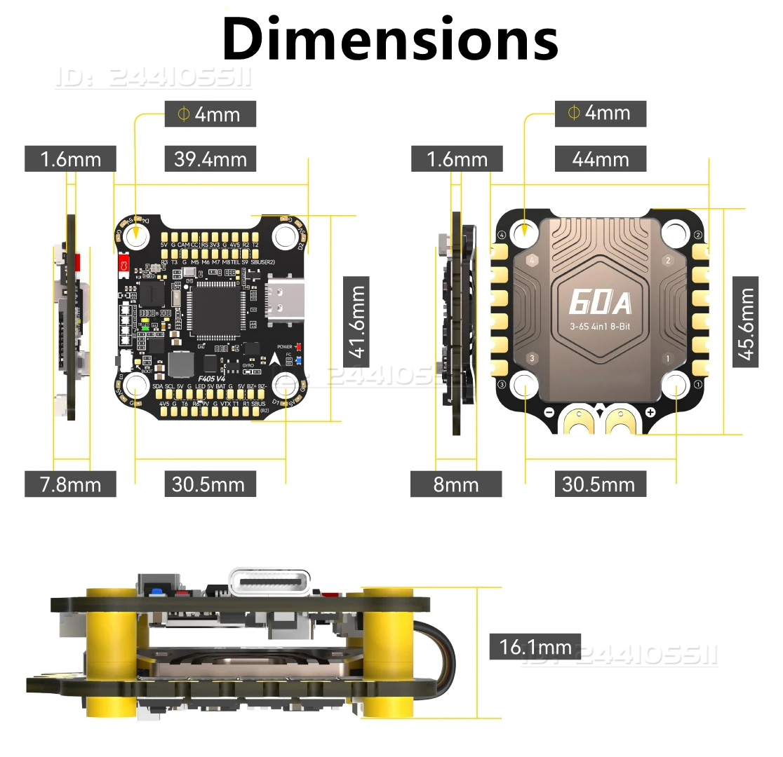 F405 V4 FC Flight Controller w - Drone Rc V4 recensione e prezzo