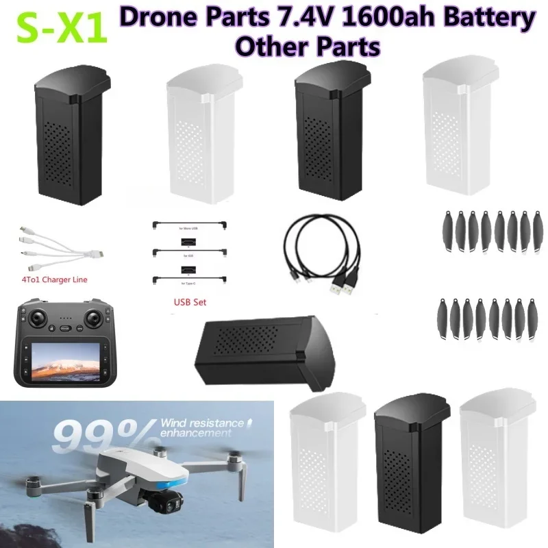 S-X1 MAX GPS Drone Battery 7.4 - Lyzrc Drone recensione e prezzo