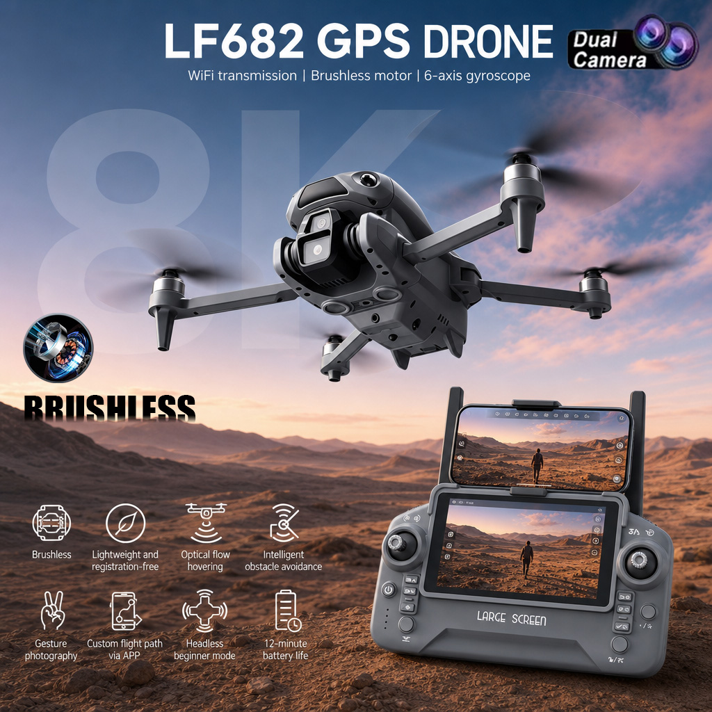 New LF682 Drone 8K Dual Camera - Drone Vera Rc recensione e prezzo